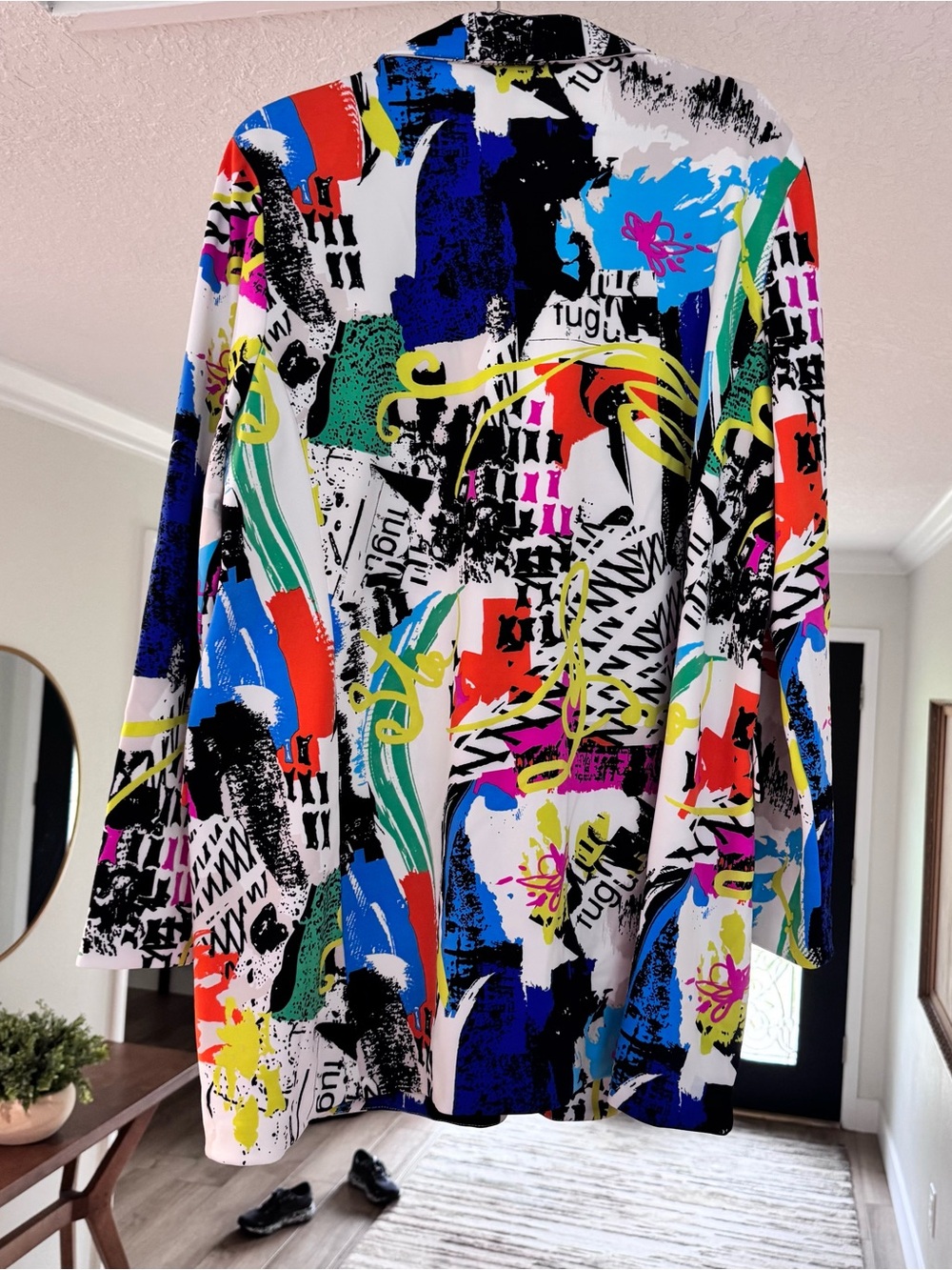 Joseph Ribkoff Multicolor Abstract Blazer Jacket - Picture 5 of 7